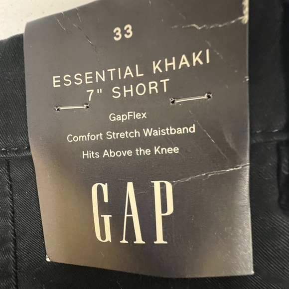 GAP’S MEN’S ESSENTIAL BLACK 7” SHORTS. GAP FLEX   EXTRA FLEXIBILITY WAIST 33 - Picture 3 of 14